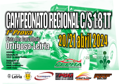 1ª Prova Campeonato Regional Centro/Sul 1/8 TT (A e B)